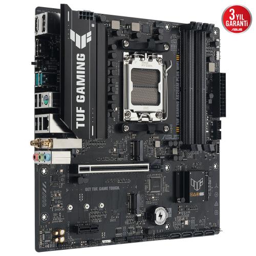 ASUS TUF GAMING A620AM-PLUS WIFI AM5 DDR5 7600+MT/sn'ye (OC) SES GLAN DP/HDMI SATA3 USB3.2 mATX